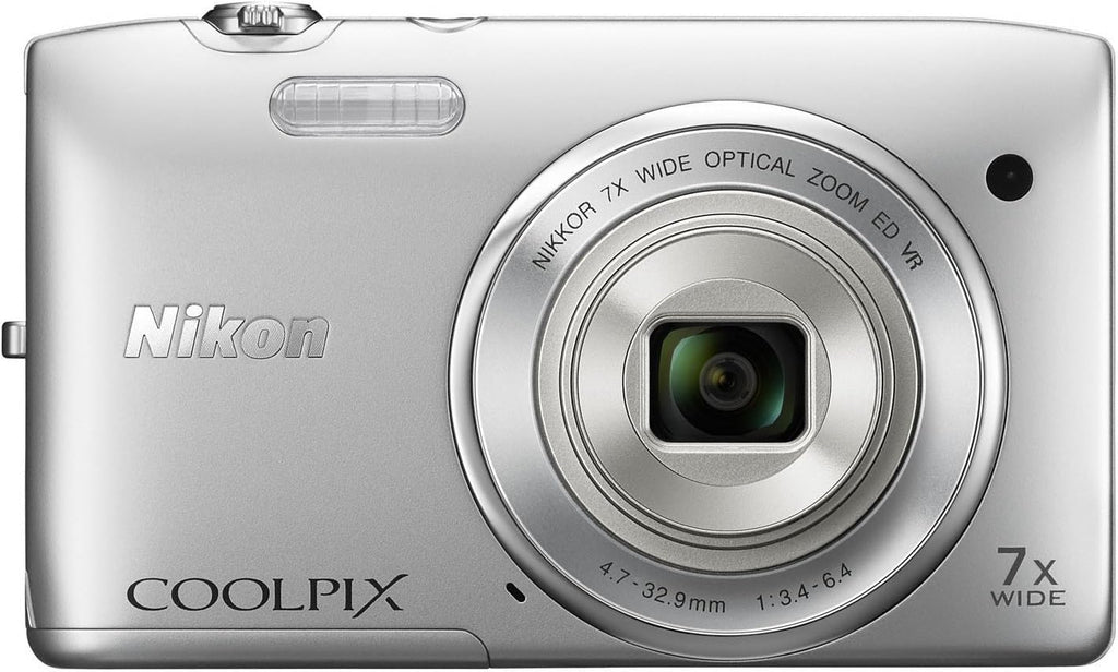 Nikon COOLPIX S3500 20.1 MP Digital Camera with 7x Zoom (Silver) (OLD MODEL)