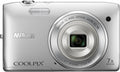 Nikon COOLPIX S3500 20.1 MP Digital Camera with 7x Zoom (Silver) (OLD MODEL)