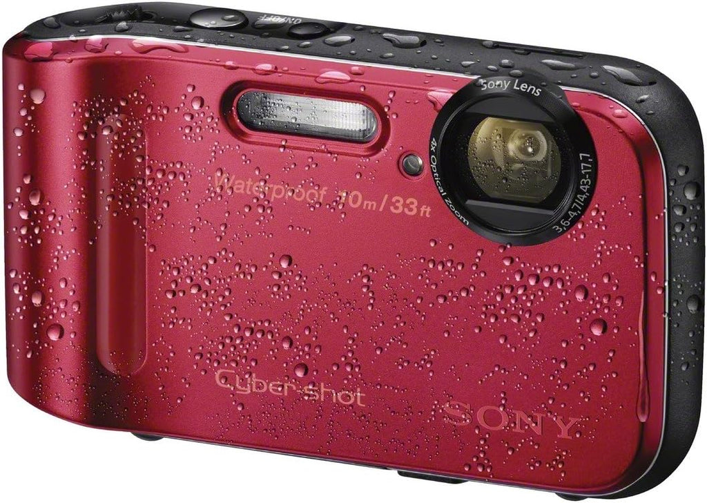 Sony DSC-TF1/R 16 MP Waterproof Digital Camera with 2.7-Inch LCD (Red)