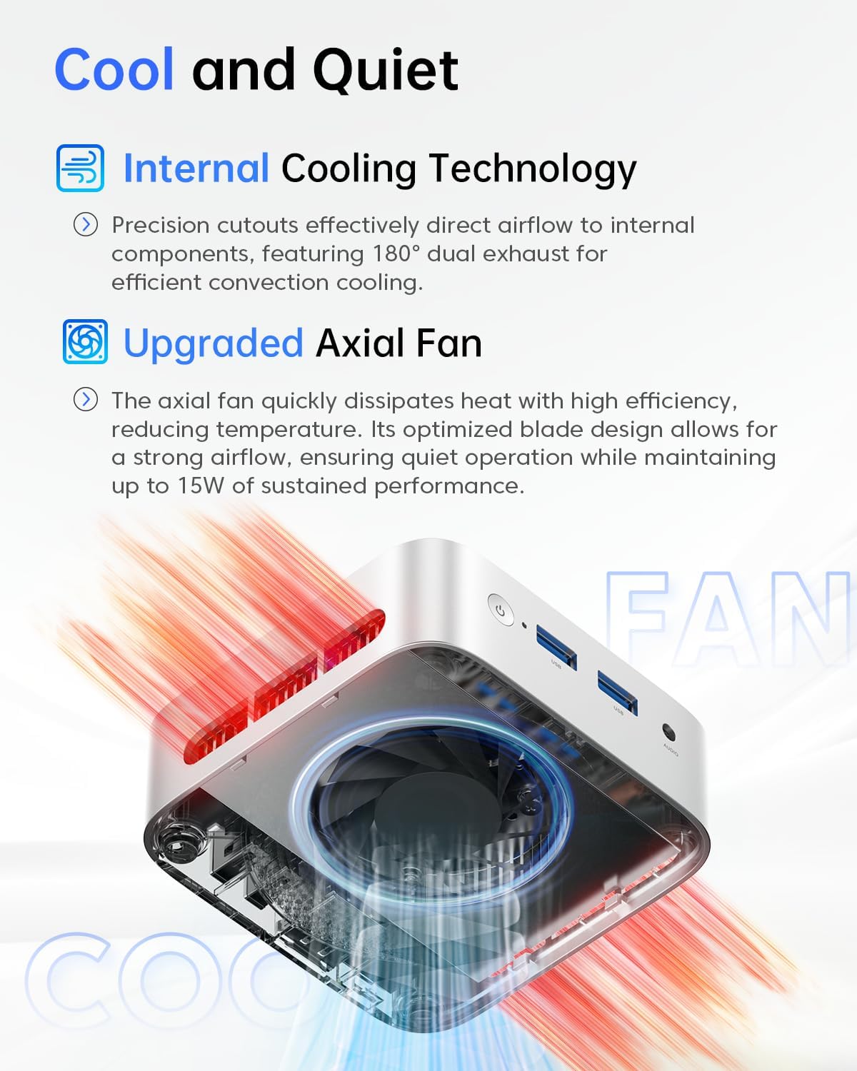ACEMAGIC V1 Mini PC Computers, Twin Lake N150 16GB DDR4 RAM 1TB SSD Mini Computers up to 3.6GHz, Mini Desktops Support Dual 4K, WiFi, Bluetooth, Small PC for Business Home Office