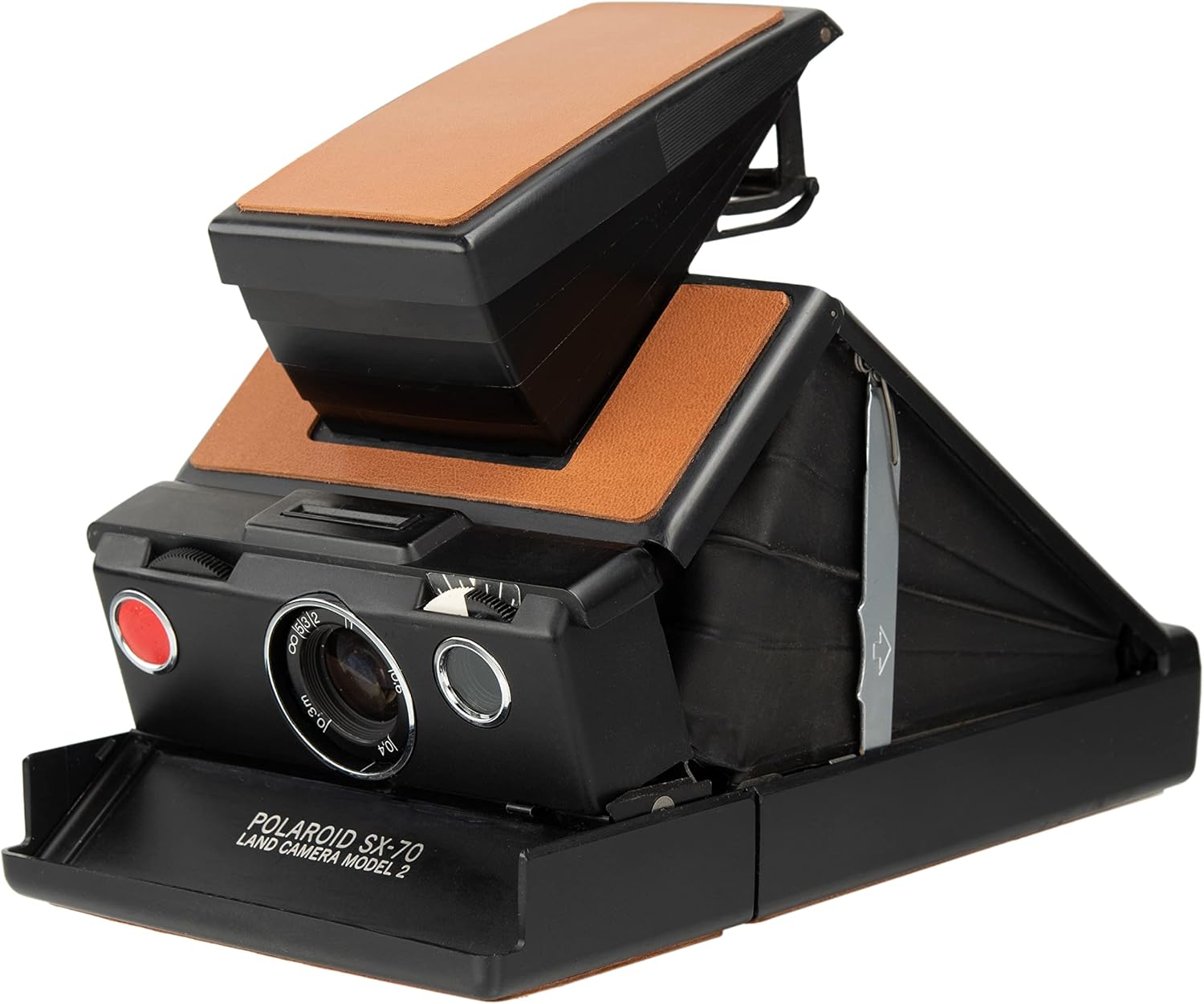 Polaroid SX-70 Land Camera Model 2 – Black Edition | Refurbished Folding SLR Instant Camera | Manual Focus | Uses SX-70 Film (Renewed)