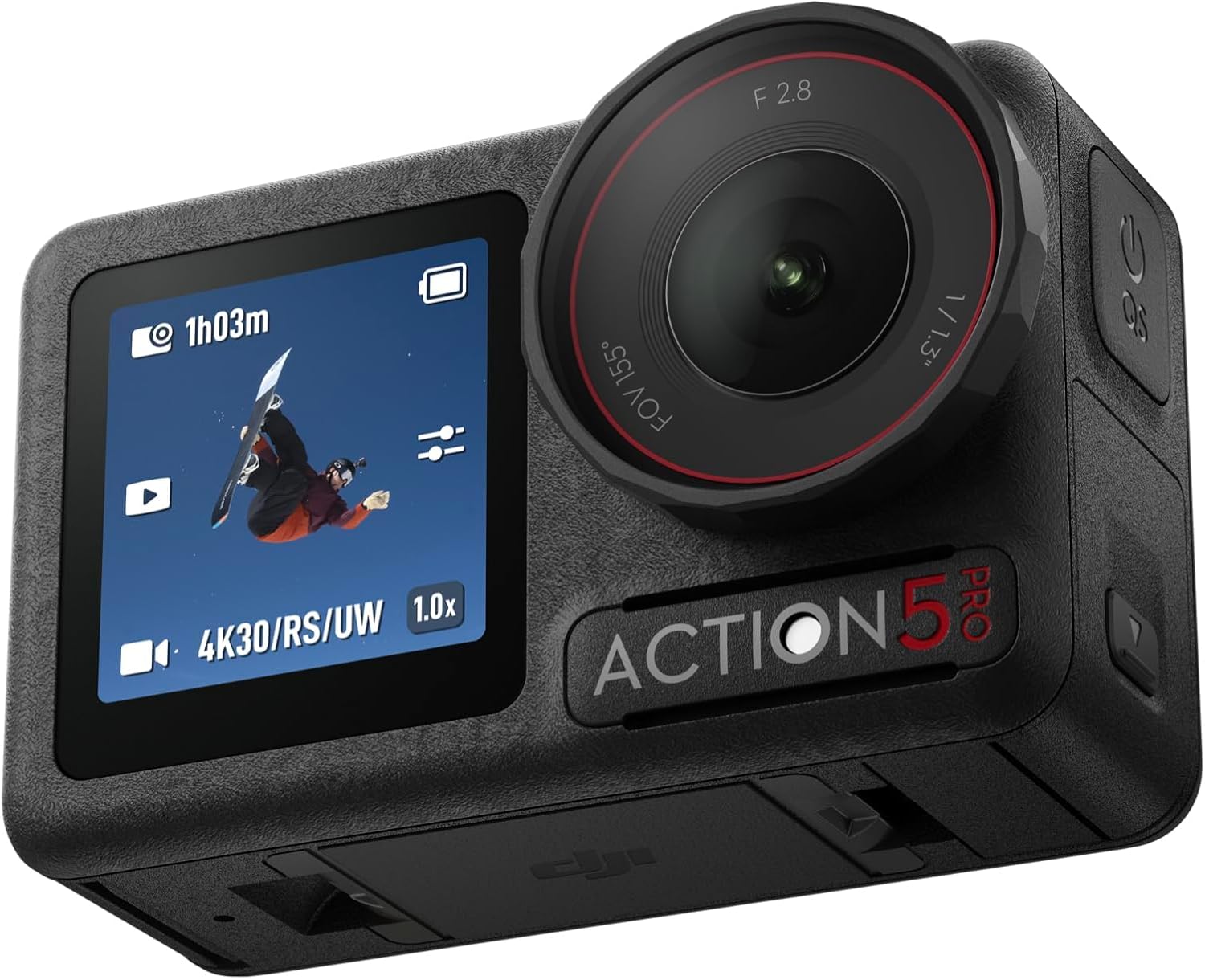 DJI Osmo Action 5 Pro Essential Combo, Waterproof Action Camera with 1/1.3' Sensor, 4K/120fps Video, Subject Tracking, Stabilization, Dual OLED Touchscreens, 47GB Built-in Storage, Vlogging Camera