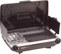 Coleman Tabletop 2-in-1 Camping Grill/Stove, 2-Burner Propane Grill & Stove with Adjustable Burners & 20,000 BTUs of Power, Great for Camping, Tailgating, Grilling