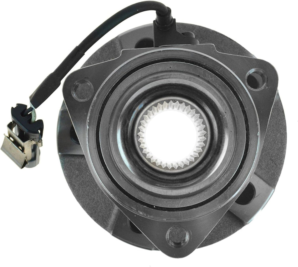 TRQ 2 Piece Front Rear Wheel Bearing & Hub Assembly Set Compatible with 2005-2006 Chevrolet Equinox 2006 Pontiac Torrent 2002-2007 Saturn Vue