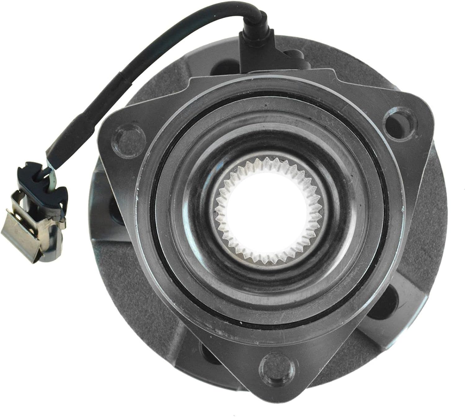 TRQ 2 Piece Front Rear Wheel Bearing & Hub Assembly Set Compatible with 2005-2006 Chevrolet Equinox 2006 Pontiac Torrent 2002-2007 Saturn Vue