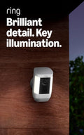 Ring Spotlight Cam Pro, Battery, Home or business security, Retinal 2K Video, Color Night Vision and Two-Way Talk with Audio+, White