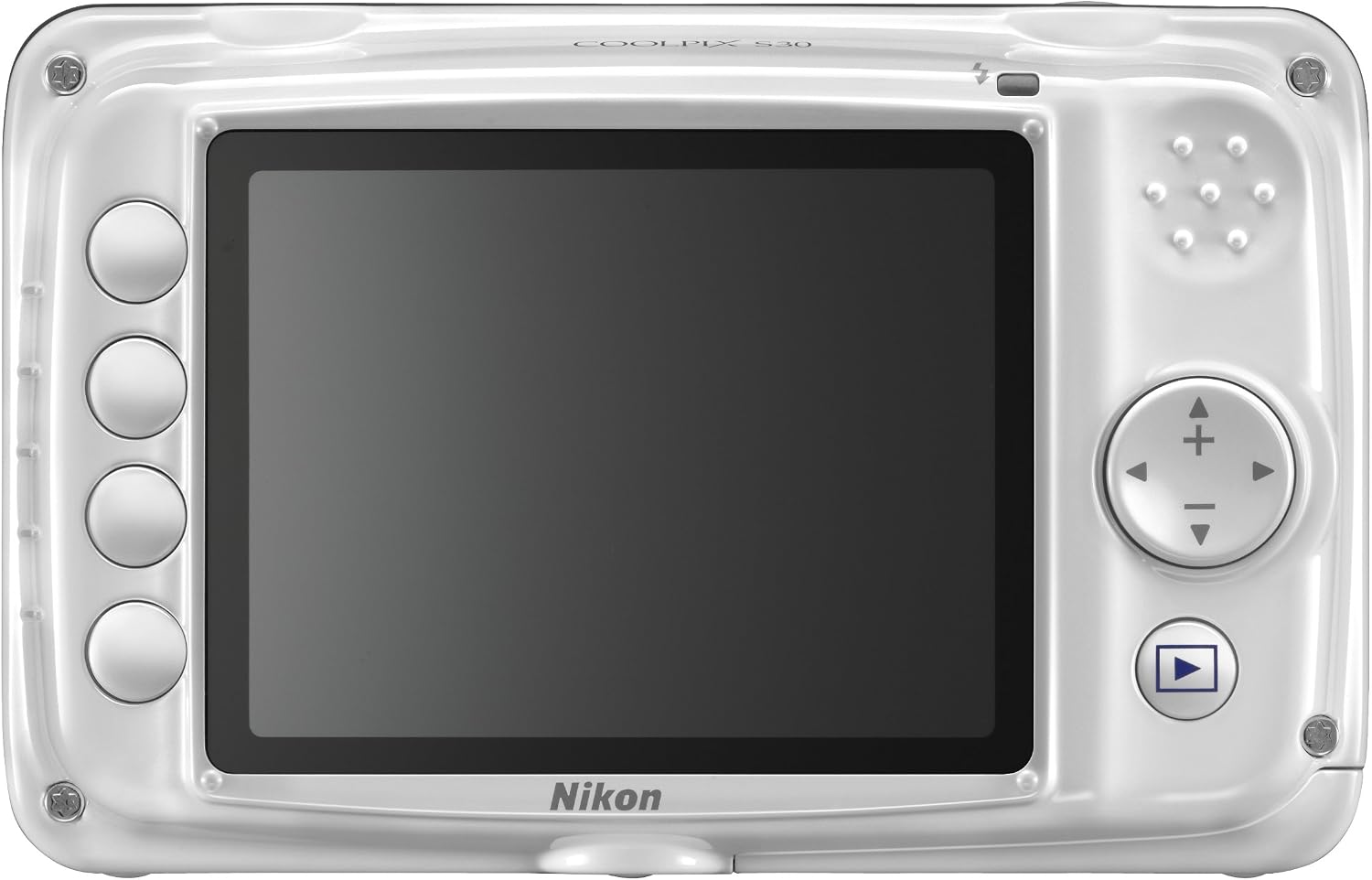Nikon COOLPIX S30 10.1 MP Digital Camera with 3x Zoom Nikkor Glass Lens and 2.7-inch LCD (White)