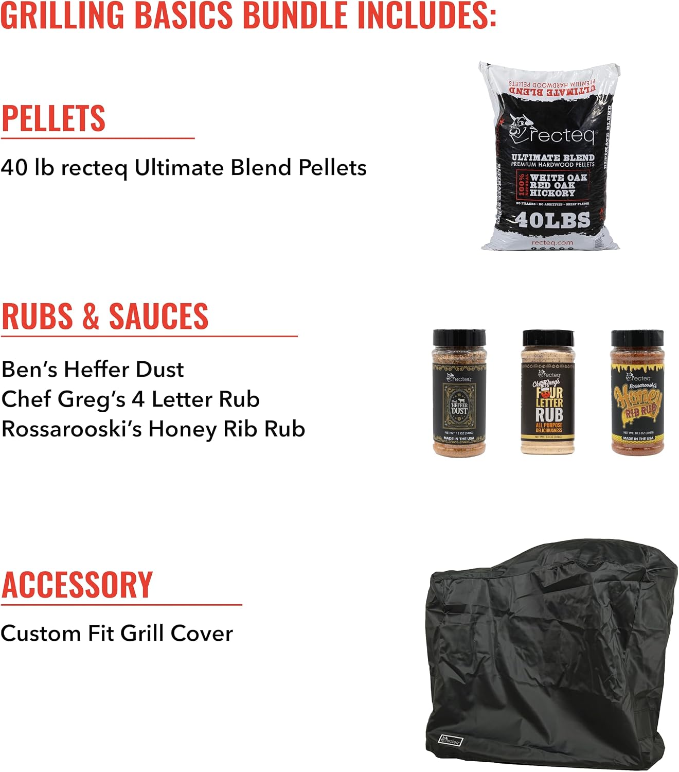 recteq Pellet Grill RT-B380X Bullseye Deluxe + Grilling Basics Bundle, WiFi Enabled Electric Pellet Smoker Grill, BBQ Outdoor, Smoke, Sear, and More