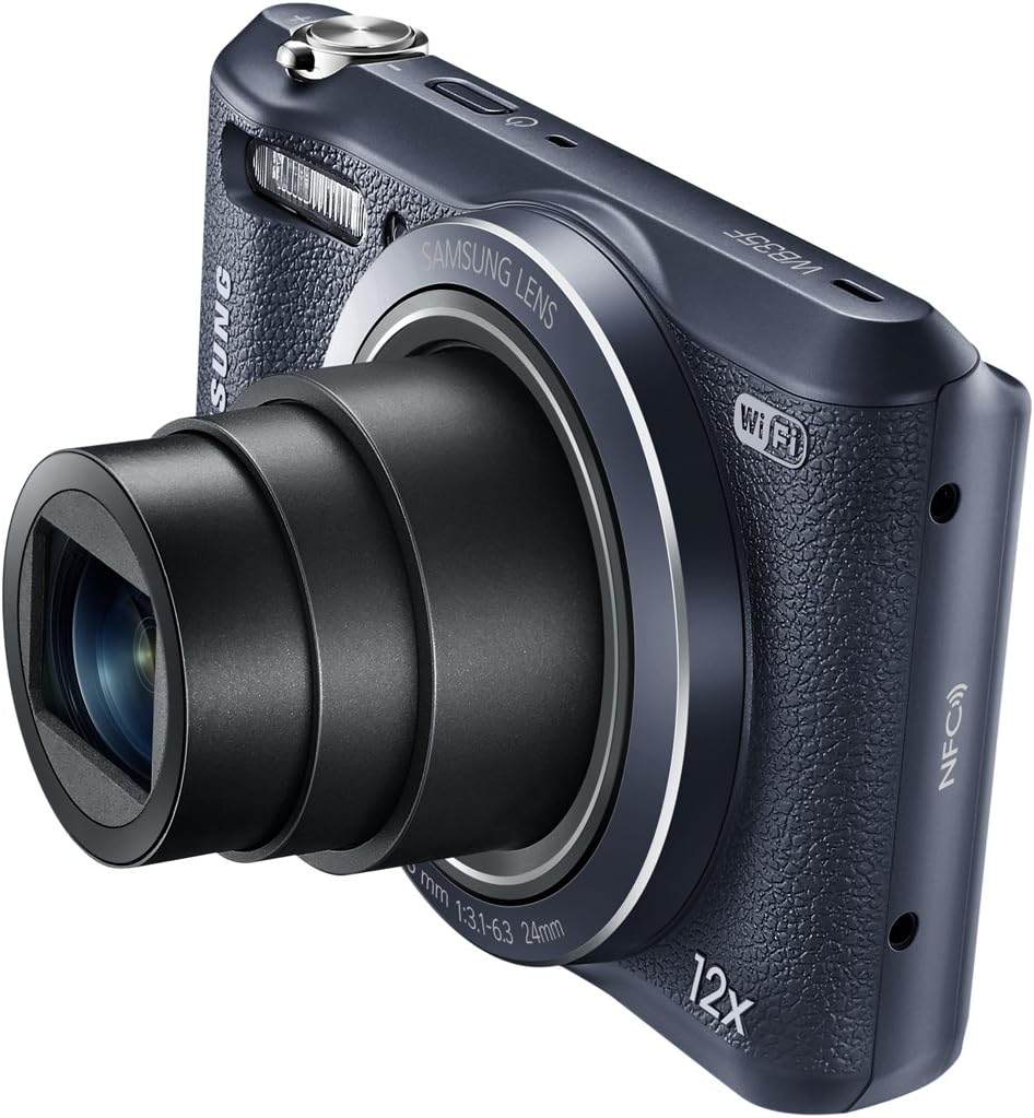 Samsung WB35F 16.2MP Smart WiFi & NFC Digital Camera with 12x Optical Zoom and 2.7' LCD (Black)