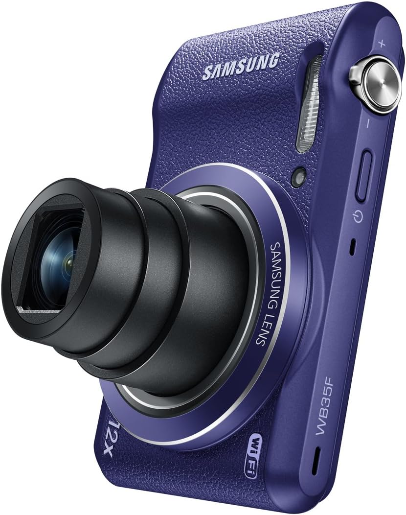 Samsung WB35F 16.2MP Smart WiFi & NFC Digital Camera with 12x Optical Zoom and 2.7' LCD (Plum)