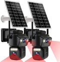 LETSCEE Security Cameras Outdoor WiFi,5G/2.4G Cameras for Home Security Solar Power with Dual Lens,Motion Detection,Night Vision,2-Way Audio,Weather Proof,No Subscription Fee