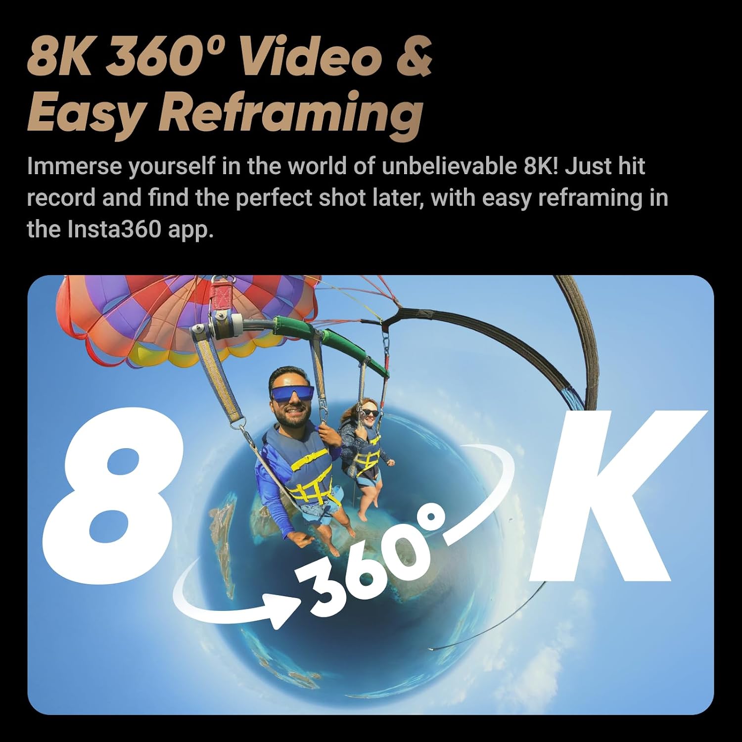 Insta360 X4 Peter McKinnon - Waterproof 8K 360 Action Camera, 4K Wide-Angle Video, Invisible Selfie Stick Effect, Removable Lens Guards, 135 Min Battery Life, AI Editing, Stabilization