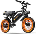 AVDLBIKE Electric Bike, 16'' Fat Tire E-Bike for Teens/Adults, 500W Small E-Bike with 36V/12.8Ah Removable Battery, Up to 22MPH, 45 Mile Range, Electric Dirt/Mountain Bike for Woman/Men A13