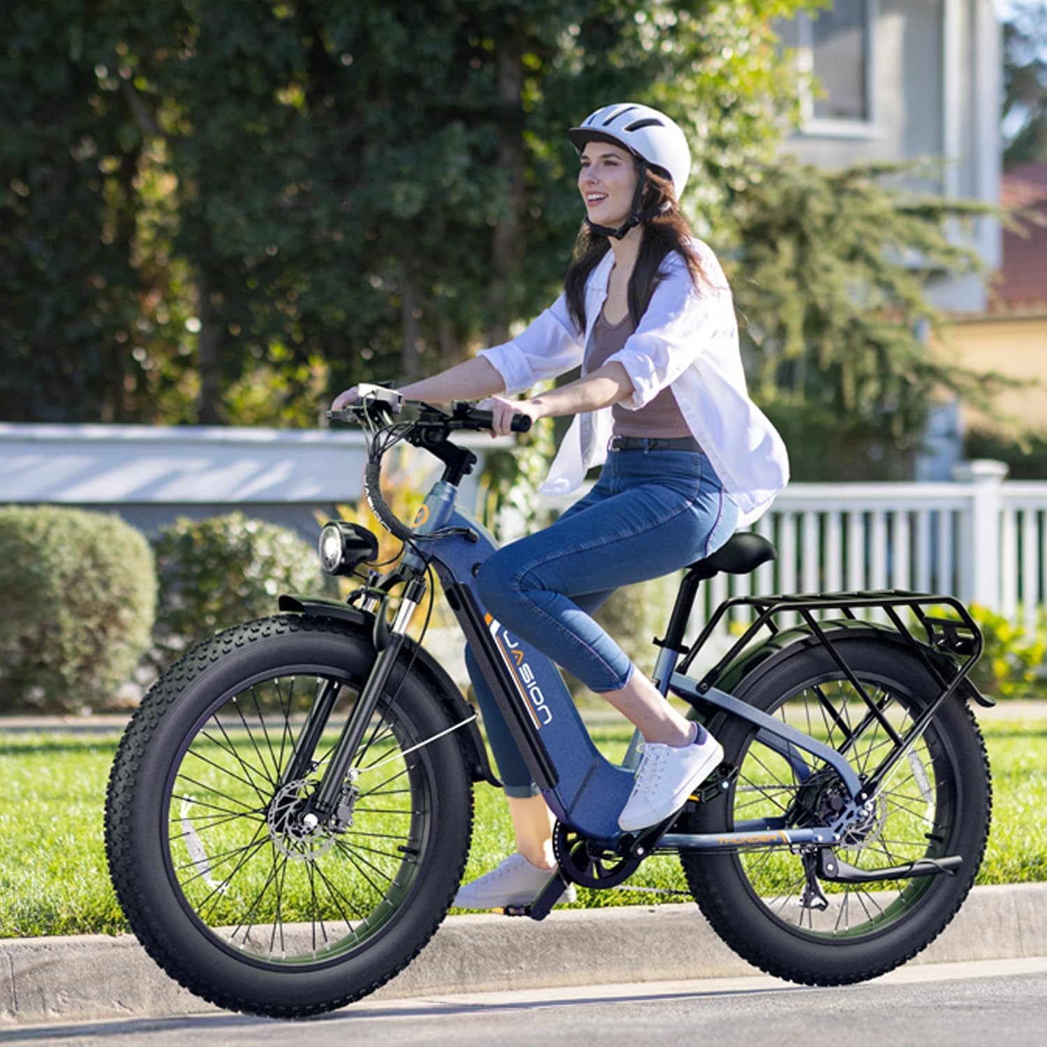 Jasion Thunder/PRO/ST Electric Bike,2000W/1800W Peak Ebikes for Adults,26''Fat Tire Best Ebike for Men,90/80 Miles with 1040Wh/864Wh Battery,35/30+MPH Max Speed Bicycles,500/400LB Capacity