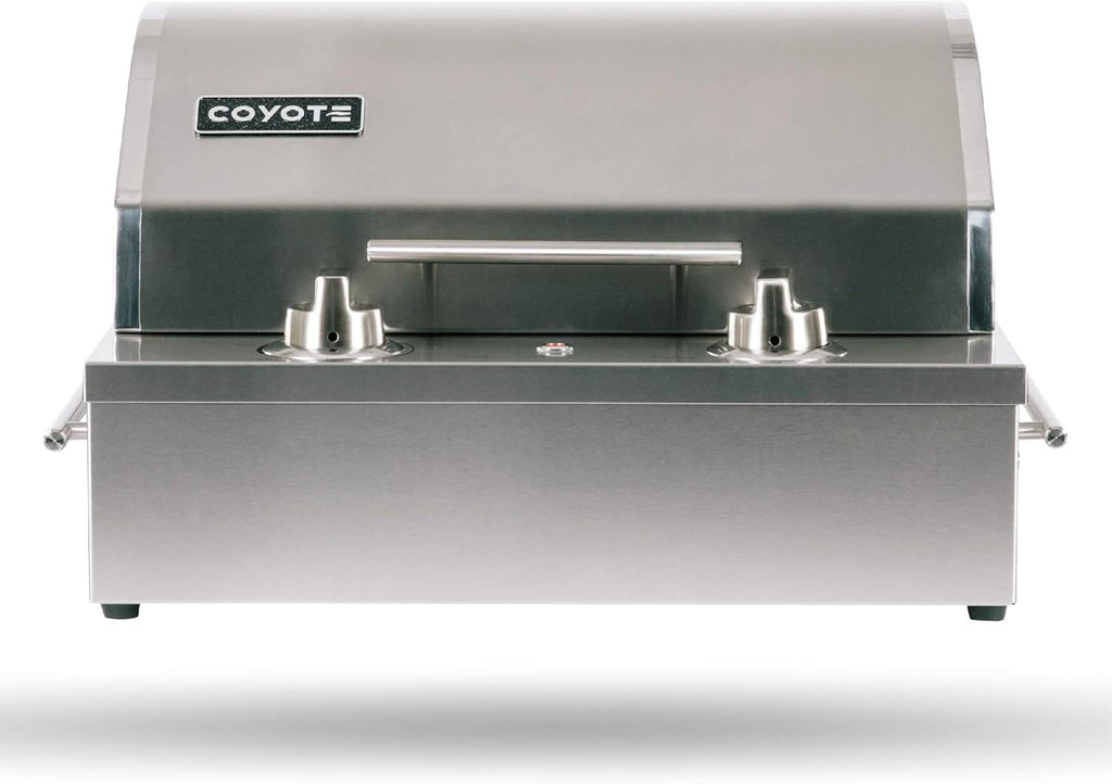 Coyote Portable Electric Grill, 18 Inch Built-in Grill with Ceramic Flavorizer - C1EL120SM