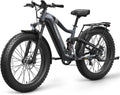 PUCKIPUPPY Boxer Electric Bike for Adults 960W, Full Suspension 48V 20AH Battery Ebike, 26' Fat Tire 28MPH 80Miles Range Mountain Electric Bicycle, 7 Speed Hydraulic Disc Brake