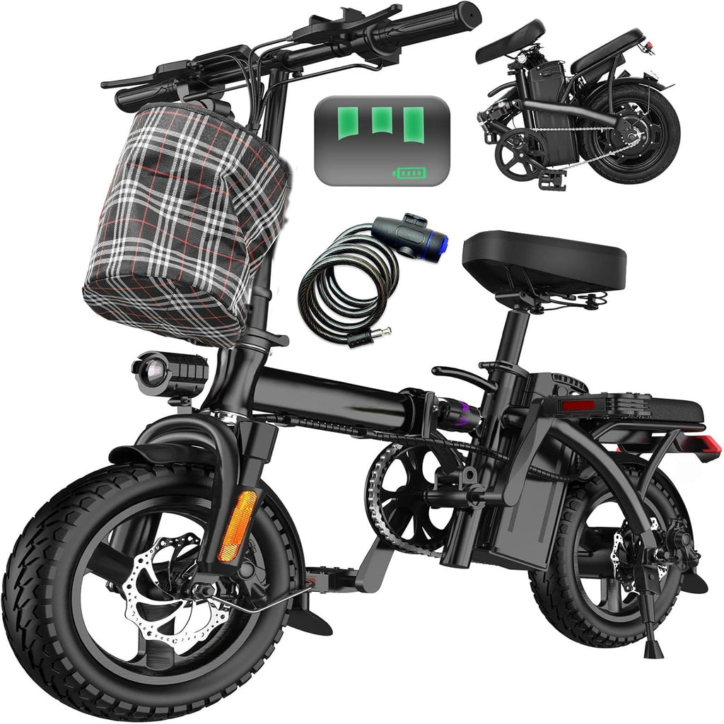 LELEKUAI Electric Bike for Adults, 1200W Peak Motor Commuter Ebike, 20-28MPH Speed, 32 Miles Range, Removable Waterproof Battery, Dual Disc Brakes Electric Bicycle, UL 2849 Certified
