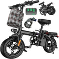 LELEKUAI Electric Bike for Adults, 1200W Peak Motor Commuter Ebike, 20-28MPH Speed, 32 Miles Range, Removable Waterproof Battery, Dual Disc Brakes Electric Bicycle, UL 2849 Certified