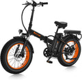 NARRAK Fat Tire Folding Electric Bike, 48V & 624Wh Lithium Removable Battery, Peak 1100W Brushless Motor, Max Speed 20Mph, M5 Large LCD Display, Suspension, Step-Over/Thru Frame