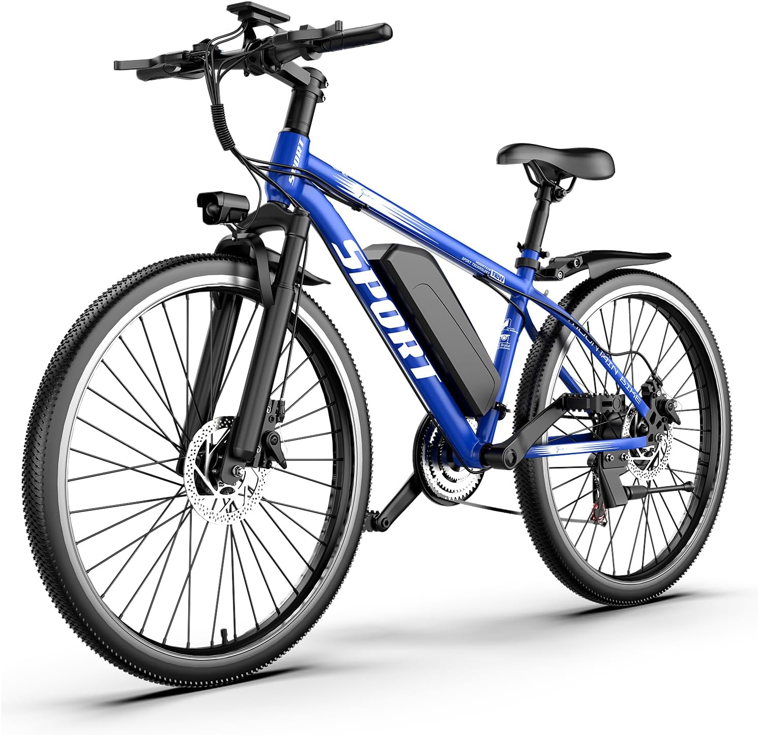 Electric Bike for Adults, 26'' 1500W Peak Ebike, Up to 65 Miles 28MPH Electric Mountain Bike with 48V 10Ah Removable Battery, Adjustable Seat,Cruise Control, Full Suspension,7-Speed UL Certified