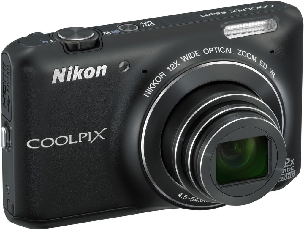Nikon COOLPIX S6400 16 MP Digital Camera with 12x Optical Zoom and 3-inch LCD (Black) (OLD MODEL)