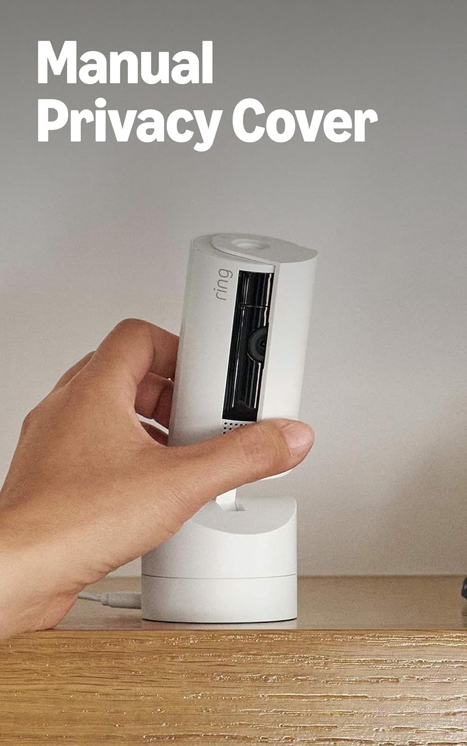 Ring Pan-Tilt Indoor Cam, White with Ring Floodlight Cam Wired Plus, White