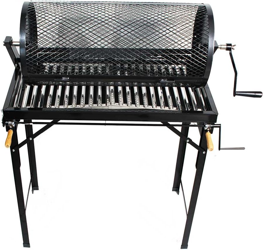 Santa Barbara Chili Roaster CR-BARBACOA 5 Burner Hatch Rotating Chili Roaster With Portable BBQ Stand & Regulator