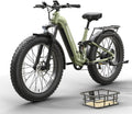 PUCKIPUPPY Electric Bike for Adults 960W, 48V 20AH Battery Adult Ebike, Full Suspension 26' Fat Tire E Bike, 28MPH 80Miles Range Mountain Electric Bicycle, 7 Speed, Hydraulic Disc Brakes