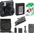 Fujifilm Instax Mini 99 Instant Camera with Carrying Case + Fuji Instax Film Value Pack (20 Sheets) Accessories Bundle (Black)