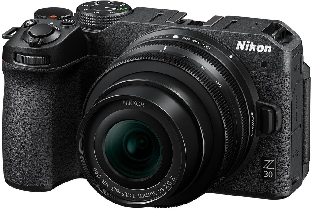 Nikon Z 30 with Wide-Angle Zoom Lens | Our most compact, lightweight mirrorless stills/video camera with 16-50mm zoom lens | Nikon USA Model