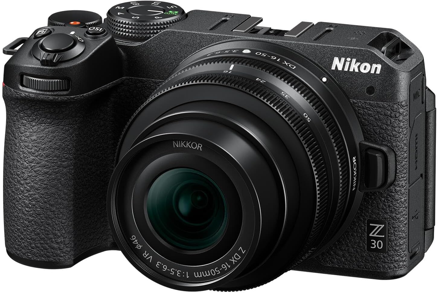 Nikon Z 30 with Wide-Angle Zoom Lens | Our most compact, lightweight mirrorless stills/video camera with 16-50mm zoom lens | Nikon USA Model