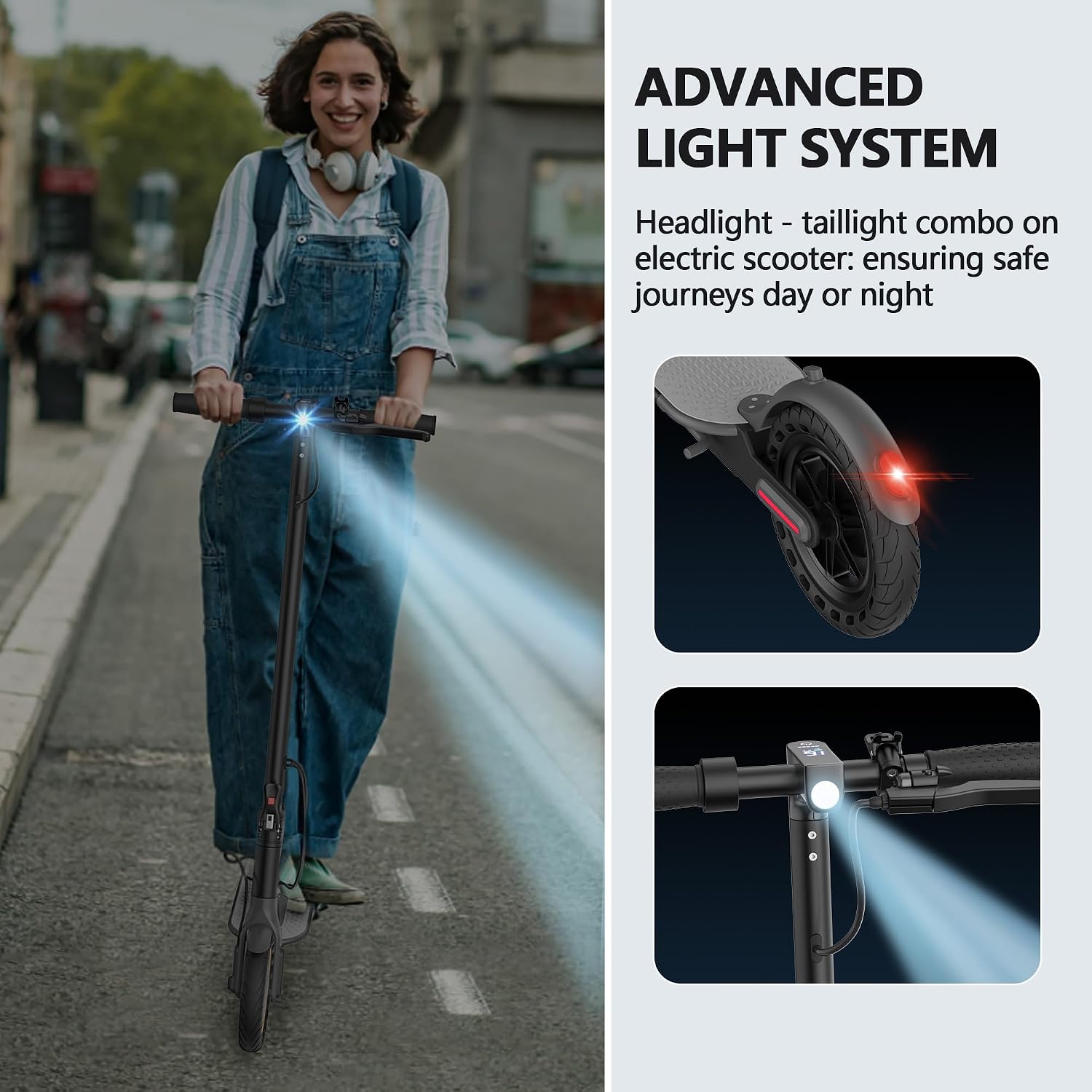 MAXSHOT Electric Scooter for Adults, 8.5/10/14' Tires, 19/22Mph, 350W/500W Motor, 21-28 Miles Range, Folding E-Scooter with Dual Suspension,APP Contro