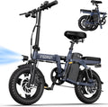 INSDRGN Electric Bike for Adults and Teens,14' Folding Adult E Bike with 650W Peak Motor,20MPH,28Miles Range,Advanced 9-Point Suspension & Dual Disc Brake,Removable Battery,UL 2849 Certified