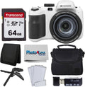 Kodak PIXPRO AZ425 Digital Camera + 64GB Memory Card + Camera Case (Black) + USB Card Reader + Table Tripod + Accessories (White)