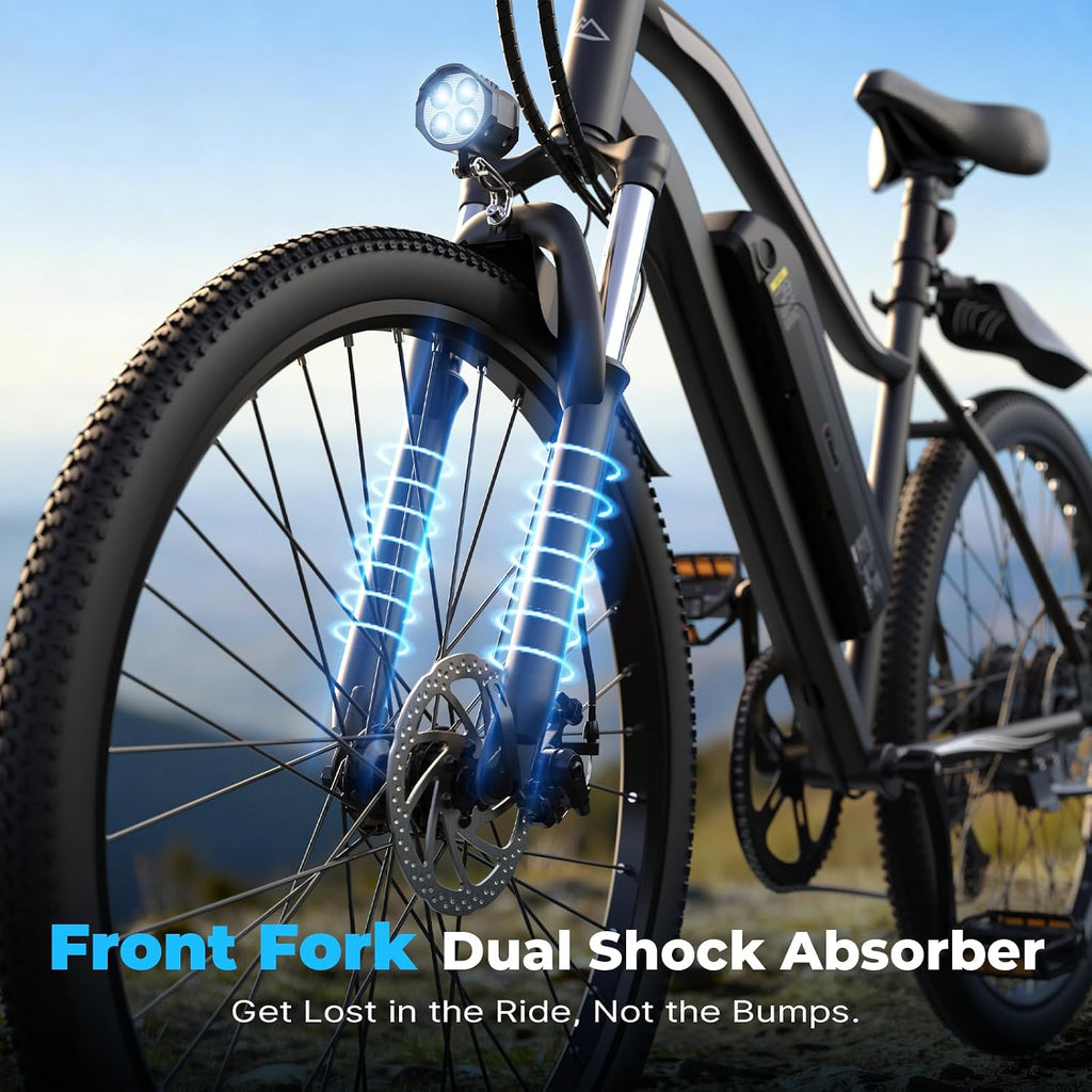 Electric Bike - 750W/1000W/1500W Motor Electric Bicycle, 20MPH, 55/70/80 Miles, Removable Battery, Shock Absorber, 5 Speed E Bike, 26' Tire Commuter Electric Bicycle for Adults