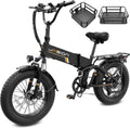 Jasion X Hunter PRO Electric Bike for Adults,1800W Peak 20''Fat Tire Foldable E Bikes,Folding Ebike Up to 80 Miles Range 30 MPH,720 WH Removable Battery,Certified by UL2849，X Hunter Upgrade