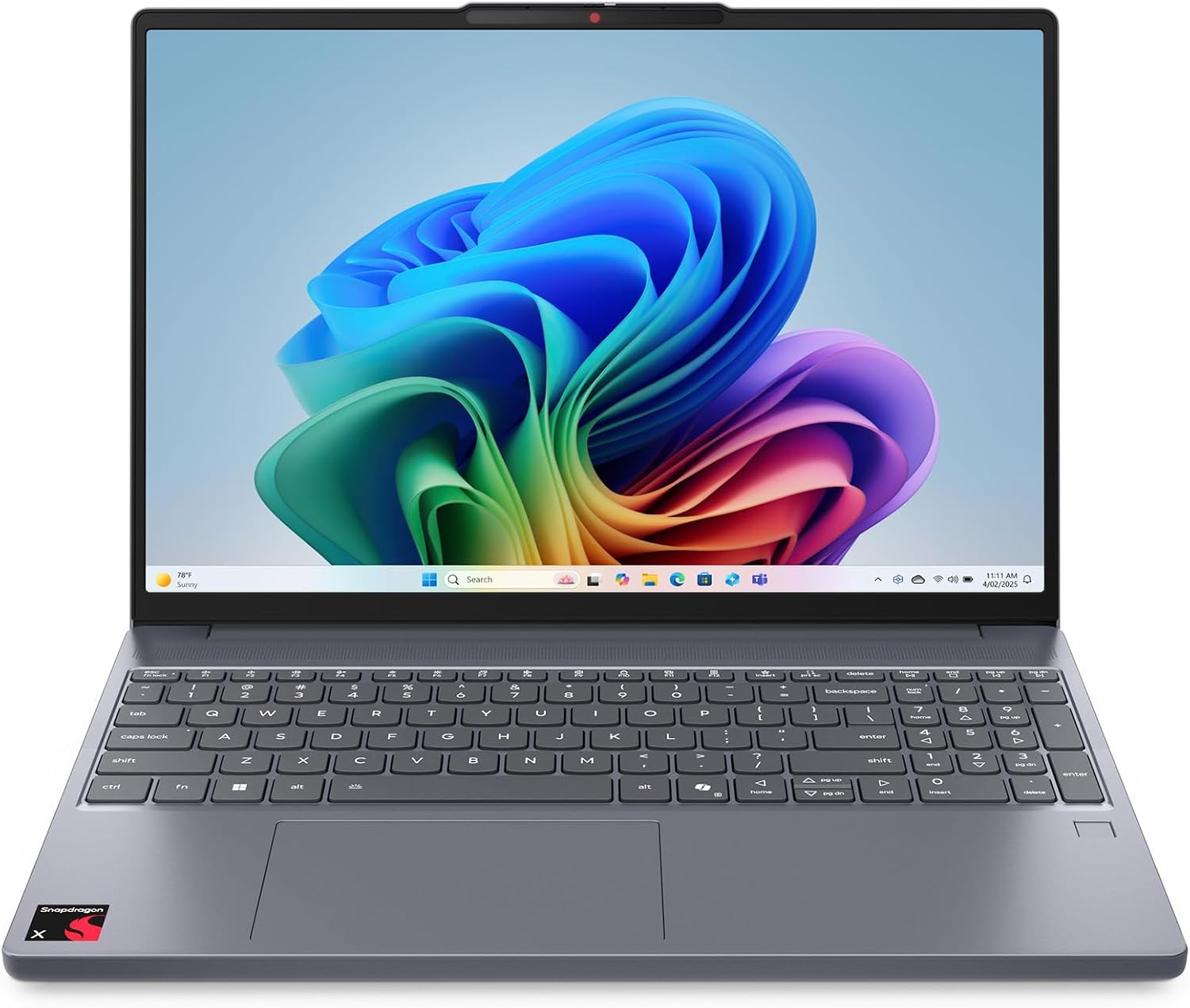 Lenovo IdeaPad Slim 3X - 2025 - Everyday AI Laptop - Copilot+ PC - 15.3' WUXGA Display - 16 GB Memory - 512 GB Storage - Snapdragon® X - Luna Grey