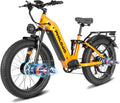 5000w Dual Motor Electric Bicycles, 60V Battery E-Bike with 45 MiIe P-Hour Electric Bike for Adults, 26 Fat Tire Hunting Ebike for All Terrain, Full Suspension Electric Ebike