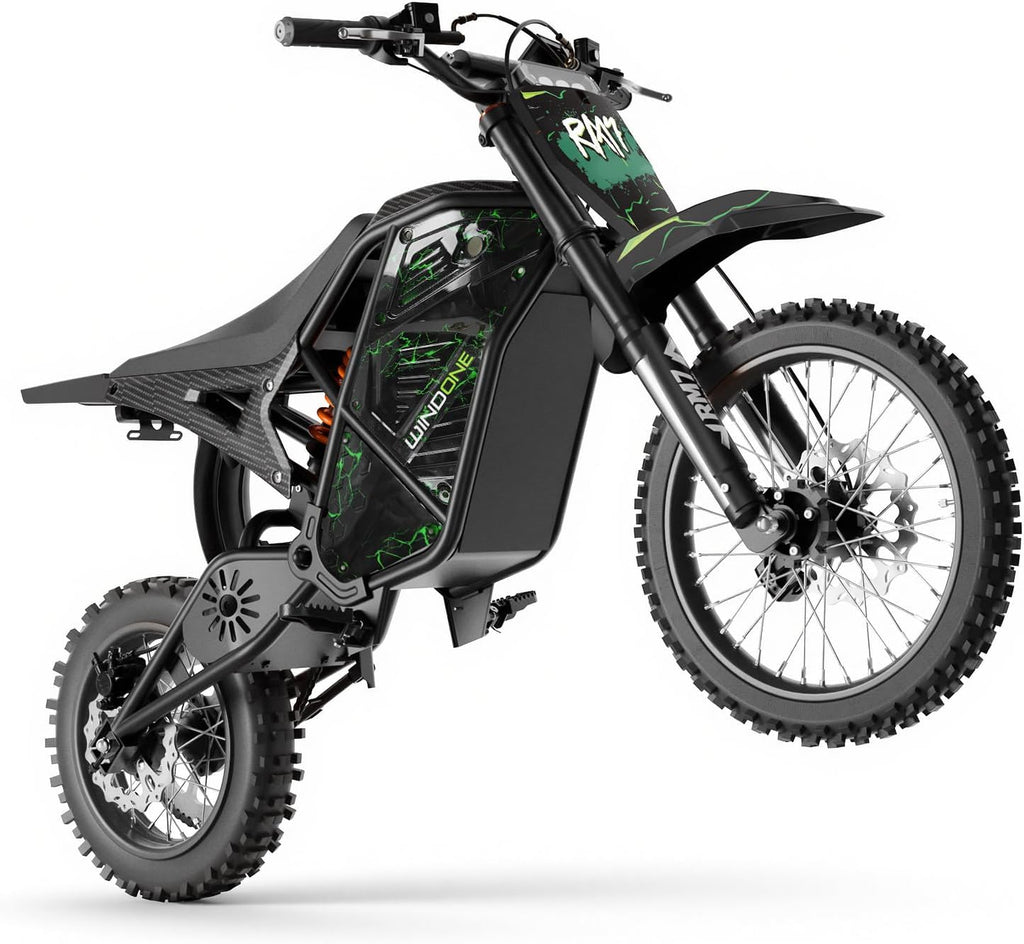 RM7 Electric Dirt Bike for Adults & Teens, 2200W Peak Ebike, 48V 22.5Ah, 37 MPH, 45 Miles, 14'/12' Tire Off-Road Electric Motorcycle, Dual Hydraulic Brakes, Fit Age 13+