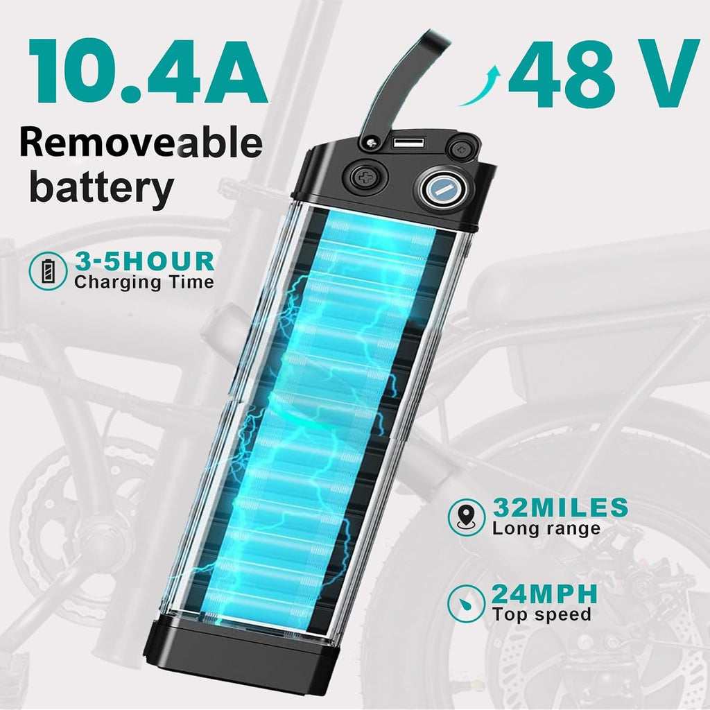 LELEKUAI Electric Bike for Adults, 1200W Peak Motor Commuter Ebike, 20-28MPH Speed, 32 Miles Range, Removable Waterproof Battery, Dual Disc Brakes Electric Bicycle, UL 2849 Certified