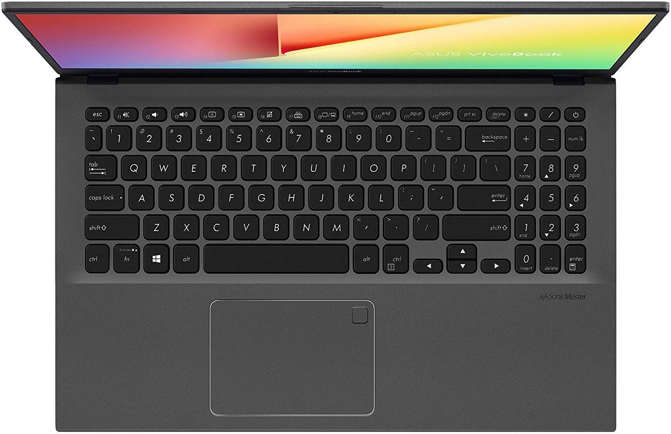 ASUS F512DA-EB51 VivoBook 15 Thin and Light Laptop, 15.6' Full HD, AMD Quad Core R5-3500U CPU, 8GB DDR4 RAM, 256GB PCIe SSD, AMD Radeon Vega 8 Graphics, Windows 10 Home, Slate Gray