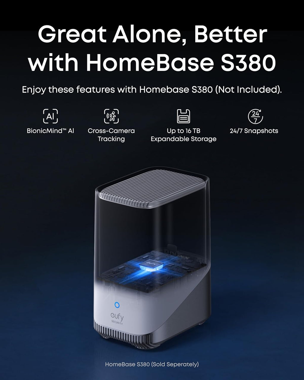 eufy Security eufyCam S4,4K Solar Camera Wireless Outdoor, Triple Lens Bullet-PTZ Cam, 360° View, 8X Auto Zoom, AI Recognition,AI Track, Color Night Vision, 0 Monthly Fee, Built in 32 GB Storage