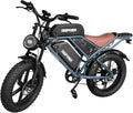DEEPOWER Electric Bike for Adults,2000W Peak Motor&28MPH Electric Dirt Bike，48V 20AH/35AH/60AH Battery, 70-160 Max Miles,Dual Suspension Ebikes for Adults, 20' Fat Tire E Bike