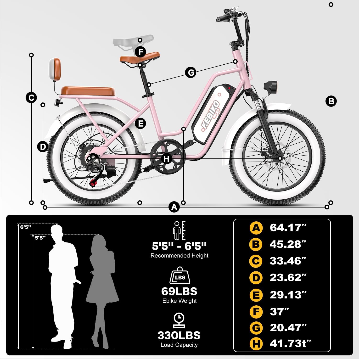 1500W Electric Bike for Adults,48V 20/25/60Ah Removable Battery Max Range 80Miles Electric Bicycle,20''×4' Fat Tire Ebike,Adult Electric Bicycles for Commute Beach Snow,E-Bike UL Certified