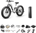 PUCKIPUPPY Electric Bike for Adults 960W, 48V 20AH Battery Adult Electric Bicycles, 26' Fat Tire Full Suspension Step-Thru Ebike, 28MPH Mountain Ebike, 7 Speed, 80Miles Range