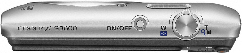 Nikon Digital Camera COOLPIX S3600 Silver S3600SL