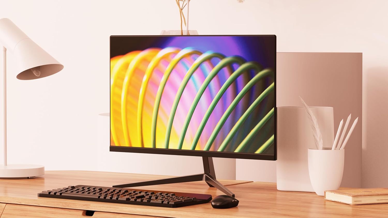 HP EliteDesk 800 G3 SFF Desktop Computer with 21.5'' FHD Monitor Bundle PC Set, Intel Core i5-6500 3.2GHz, 8GB RAM, 256GB SSD, Keyboard & Mouse, WiFi, Windows 11 Pro, Black (Renewed)