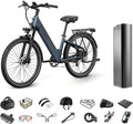 PUCKIPUPPY Parcel+Battery, Electric Bike for Adults 960W, 80Miles 28MPH Commuting Adult Electric Bicycles, 48V15AH Removable Battery Electric Mountain Bike, 7-Speed & LCD Display