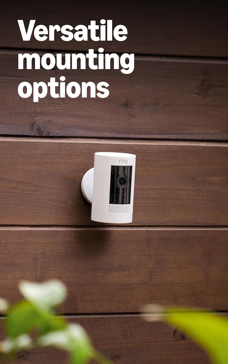Ring Outdoor Cam (Stick Up Cam), Weather-resistant home or business security camera, outdoor ready, Live View, Color Night Vision, Two-Way Talk, motion alerts, Works with Alexa, 4-pack, White