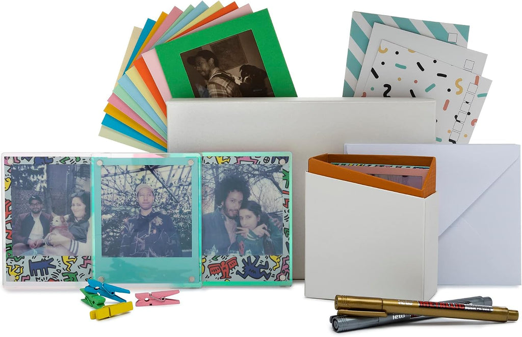 Polaroid Now+ Instant Film Camera Deluxe Bundle with Color Instant Film, B & W Film and Film Kit (4 Items)